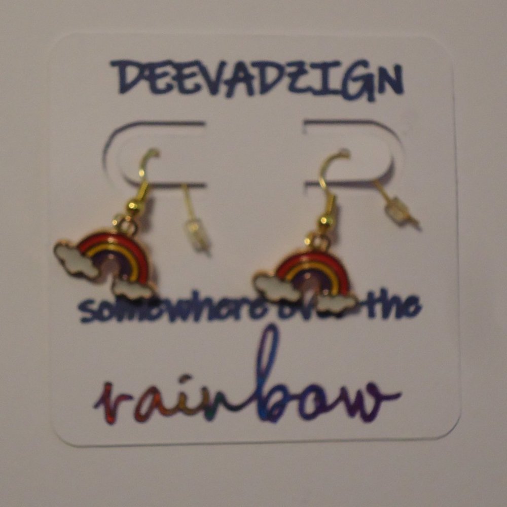 Hanging Rainbow Earrings - Picture 8 of 14